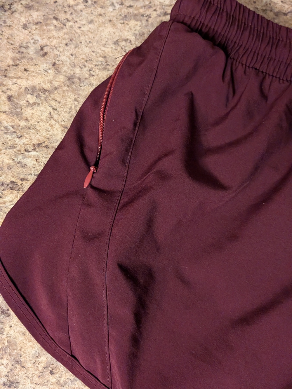 lululemon athletica Women's Maroon Performance Running Shorts - Picture 2 of 5